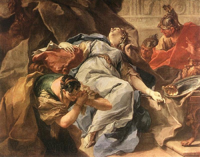 PITTONI, Giambattista Death of Sophonisba g France oil painting art